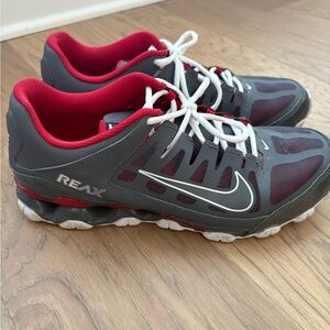 Nike Red and Gray Athletic Shoes